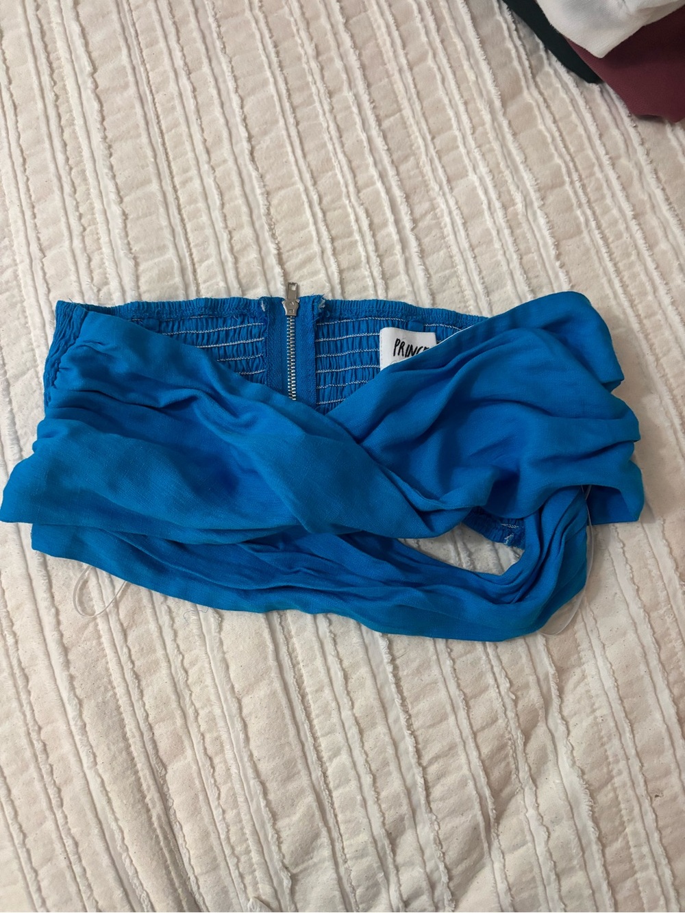 Princess Polly Bright Blue Bandeau Crop Top